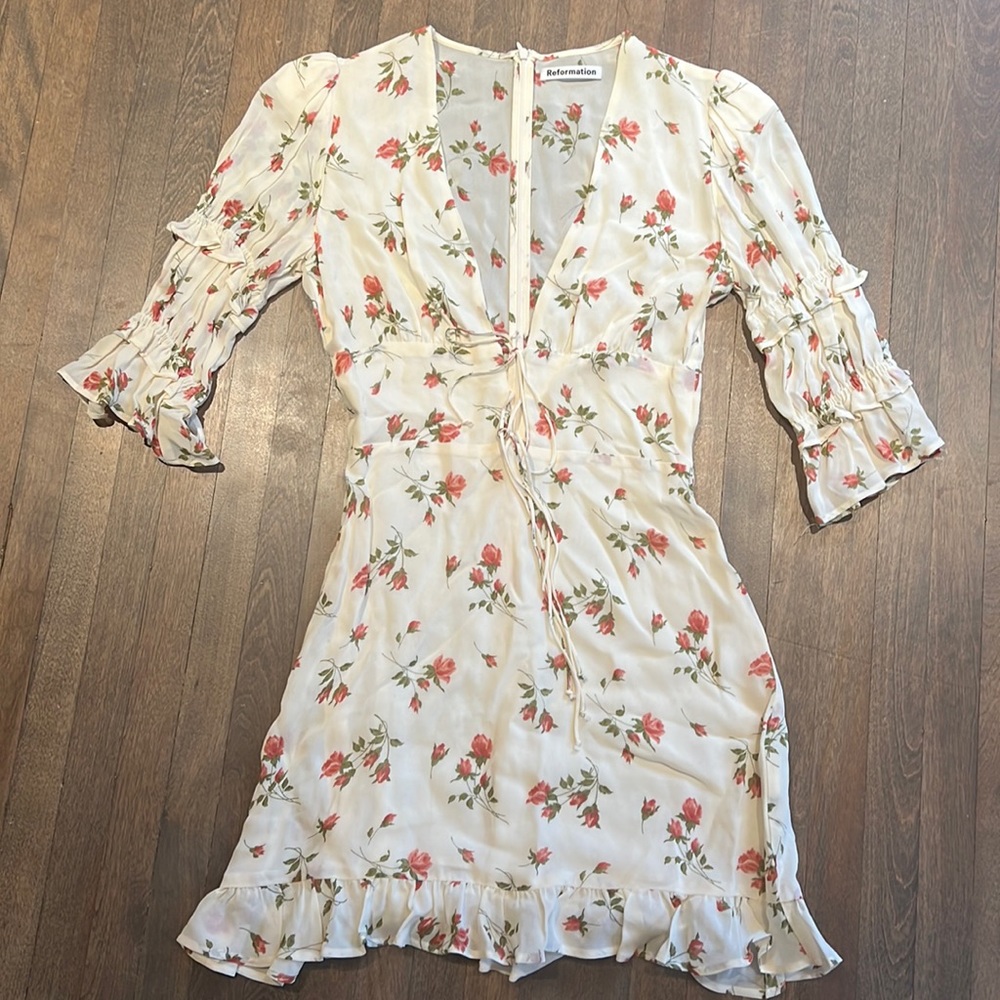 Reformation Floral Mini Dress